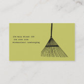 Carte De Visite Râteau de jardinage extrême (Dos)