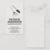 Carte De Visite Râteau et jardin (Devant / Derrière)