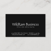 Carte De Visite râteau sauvage (Dos)