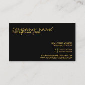 Carte De Visite râteau sauvage (Dos)