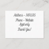 Carte De Visite Ratilac (Dos)