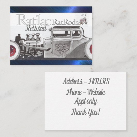 Carte De Visite Ratilac (Devant / Derrière)