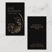 Carte De Visite Ratio d'or - Fleur de vie - Géométrie sacrée (Devant / Derrière)