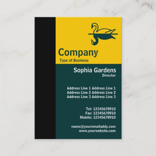 Carte De Visite Ratio d'or vertical 01 (Devant)