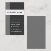 Carte De Visite rationalisation du gris (Devant / Derrière)