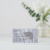 Carte De Visite Raton laveur (Debout devant)