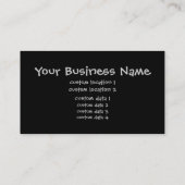 Carte De Visite Raven fier (Dos)