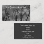 Carte De Visite Raven foncé (Devant / Derrière)