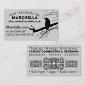 Carte De Visite Raven Grey (Devant / Derrière)
