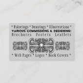 Carte De Visite Raven Grey (Dos)