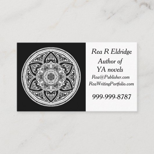 Carte De Visite Raven Mandala (Devant)