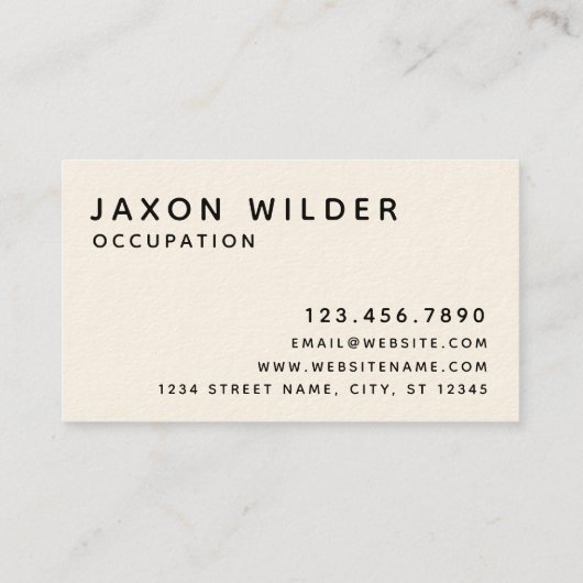 Carte De Visite Raven Smoke Nuage Aquarelle Minimale Rustique (Dos)