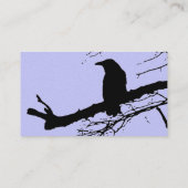 Carte De Visite Raven sur l'arbre (Dos)