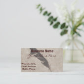 Carte De Visite Raven's Feather Bird-lover Crow design (Debout devant)