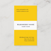 Carte de visite rayé jaune et blanc Tangerine (Devant)