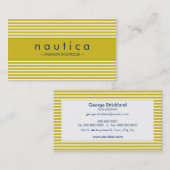 CARTE DE VISITE :: rayé nautique 16 (Devant / Derrière)