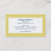 CARTE DE VISITE :: rayé nautique 16 (Dos)