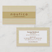 CARTE DE VISITE :: rayé nautique 17 (Devant / Derrière)