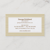 CARTE DE VISITE :: rayé nautique 17 (Dos)