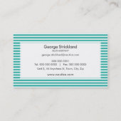 CARTE DE VISITE :: rayé nautique 2 (Dos)