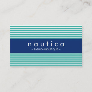 CARTE DE VISITE :: rayé nautique 20