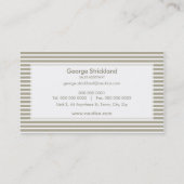 CARTE DE VISITE :: rayé nautique 24 (Dos)