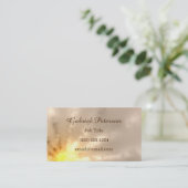 Carte De Visite Rayon de lumière d'or (Debout devant)