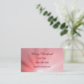 Carte De Visite Rayon de lumière rose (Debout devant)