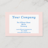 Carte De Visite Rayon de soleil abstrait personnalisé (Dos)