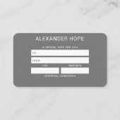 Carte De Visite Rayon éthéré | Cadeau rose et or (Dos)