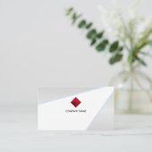 Carte De Visite Rayon lumineux moderne sur les tons gris argent (Debout devant)
