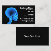 Carte De Visite Rayon X de crâne (Devant / Derrière)