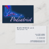 Carte De Visite RAYON X de pédicure (Devant / Derrière)