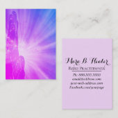 Carte De Visite Rayonnement curatif de main d'énergie de Reiki (Devant / Derrière)