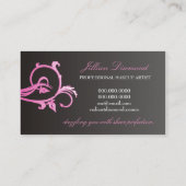 Carte De Visite rayonnement du diamant 311-Pink (Dos)