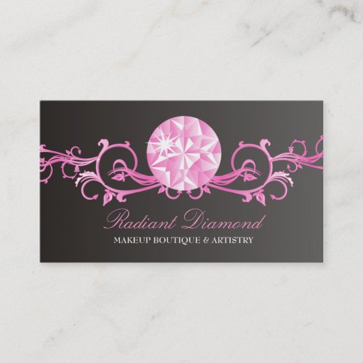 Carte De Visite rayonnement du diamant 311-Pink (Devant)