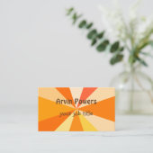 Carte De Visite Rayons 60s géométriques géniaux modernes d'art de (Debout devant)