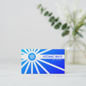 Carte De Visite Rayons atomiques - Bleu (Debout devant)
