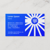 Carte De Visite Rayons atomiques - Bleu (Dos)