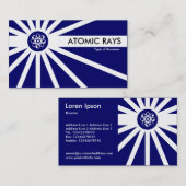 Carte De Visite Rayons atomiques - bleu foncé (Devant / Derrière)