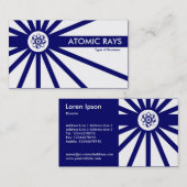 Carte De Visite Rayons atomiques - Bleu foncé Anti-Matter (Devant / Derrière)