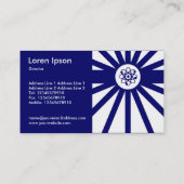 Carte De Visite Rayons atomiques - Bleu foncé Anti-Matter (Dos)