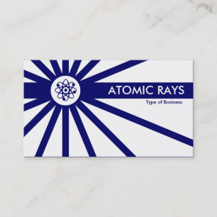 Carte De Visite Rayons atomiques - Bleu foncé Anti-Matter