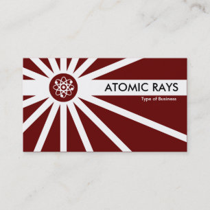 Carte De Visite Rayons atomiques - Marron foncé