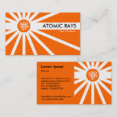 Carte De Visite Rayons atomiques - Orange (Devant / Derrière)