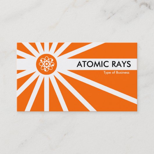 Carte De Visite Rayons atomiques - Orange (Devant)