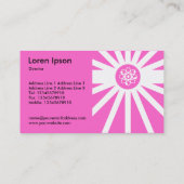 Carte De Visite Rayons atomiques - Rose (Dos)