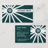 Carte De Visite Rayons atomiques - Texture de la Terre Verte (Devant / Derrière)