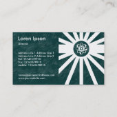 Carte De Visite Rayons atomiques - Texture de la Terre Verte (Dos)