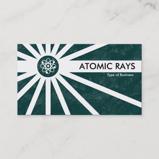 Carte De Visite Rayons atomiques - Texture de la Terre Verte (Devant)